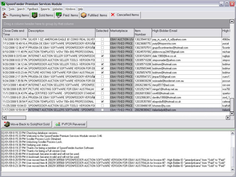 SpoonFeeder's Leading Auction Listing and Management Software